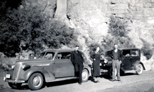 Bob, Mabel & Frank Estel at Coolidge Dam in Arizona, December 1936