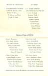 Class of 1939 Graduation Program