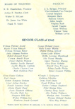 Class of 1940 Graduation Program