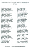 Class of 1968 Graduation Program list of names