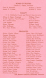 Class of 1960 Graduation Program list of names