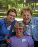 Linda Barnes Davis, Dottie Pingiczer, Beverly Bowman